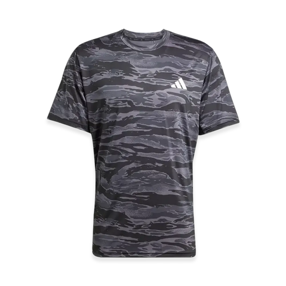 adidas Train Essentials Camo AOP Short-Sleeve T-Shirt "Black/Grey Five"