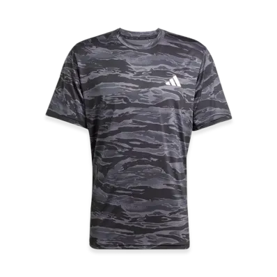 adidas Train Essentials Camo AOP Short-Sleeve T-Shirt "Black/Grey Five"