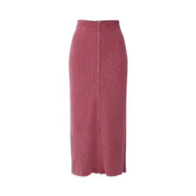 HYSTERIC GLAMOUR Speedster Front Zip Tight Skirt "Red"
