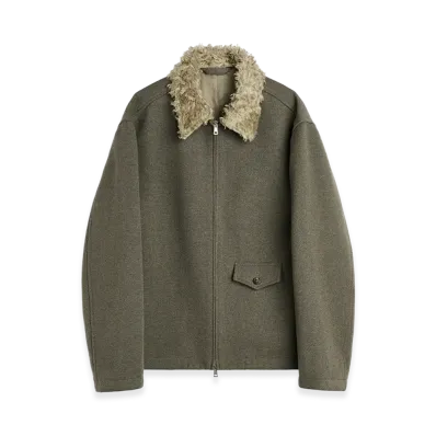 OUR LEGACY Evolved Jacket "Night Pine Fishbone Bound Wool"