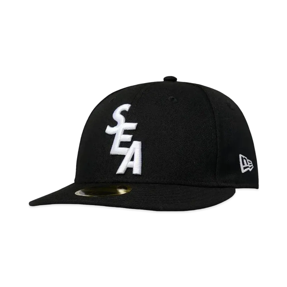 WIND AND SEA X IT'S A LIVING X NEW ERA (S_E_A) LOW PROFILE 59 FIFTY CAP "Black"