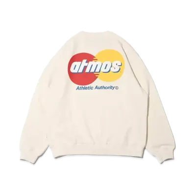 atmos Circle Logo Crewneck Sweatshirt "White"
