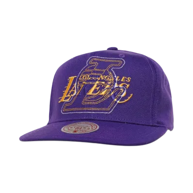 Mitchell&Ness NBA DOUBLE UP SNAPBACK LAKERS "PURPLE"
