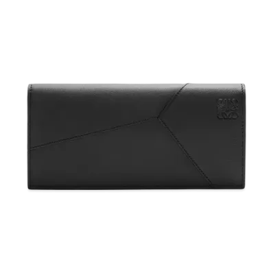 LOEWE Puzzle Long Horizontal Wallet "Black"