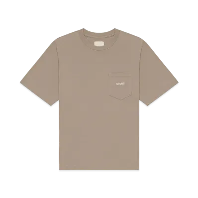 Aime Leon Dore Embroidered Aime Pocket Tee "Taupe"