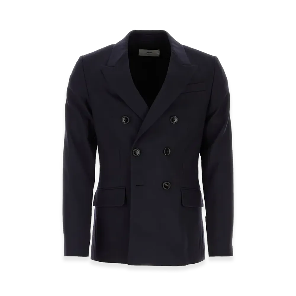 AMI PARIS Double Breasted Jacket "Navyblue"