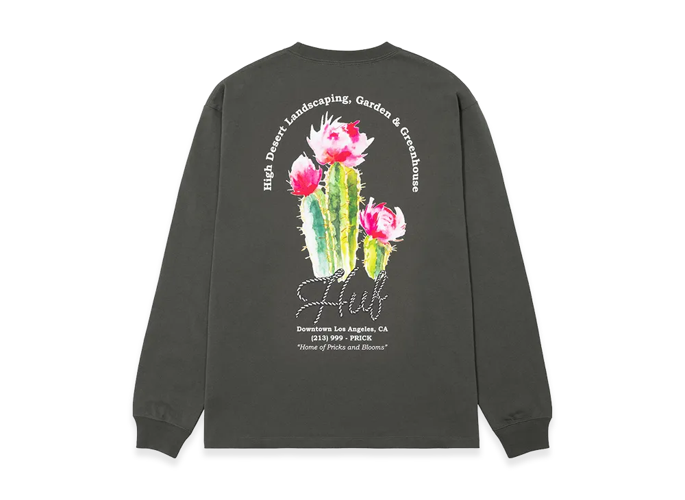 HUF Desert Rose LS Tee "Charcoal"