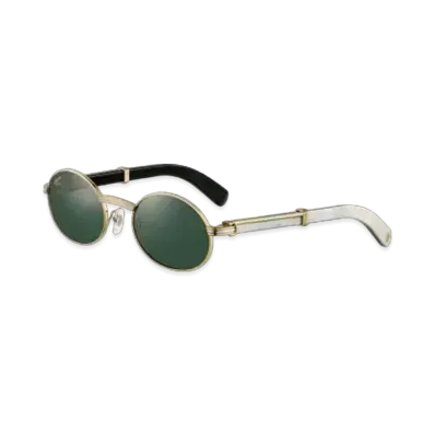 Cartier Premiere de Cartier Sunglasses "White Horn/Gray"