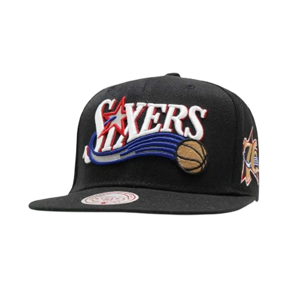 Mitchell&Ness NBA TRIPLE PLAY SNAPBACK HWC 76ERS "BLACK"