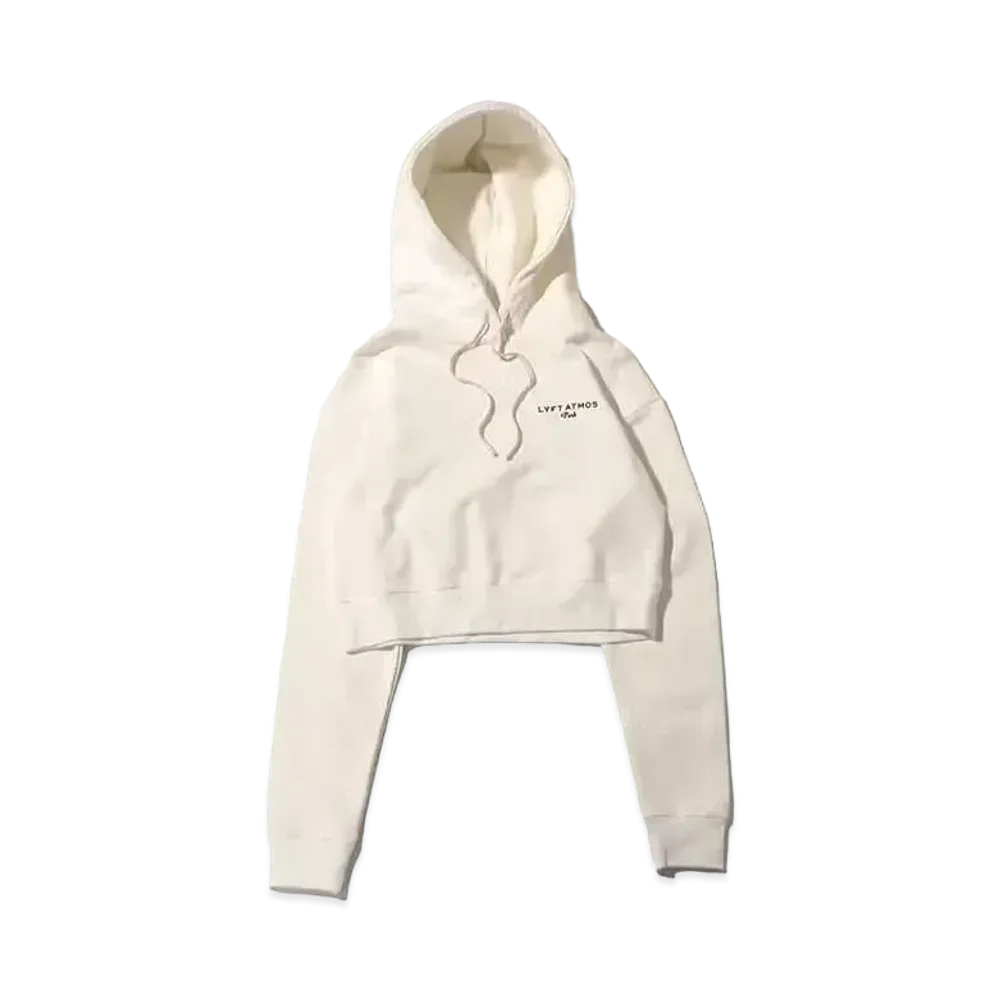 atmos pink x Lift Short Length Logo Hoodie "White"