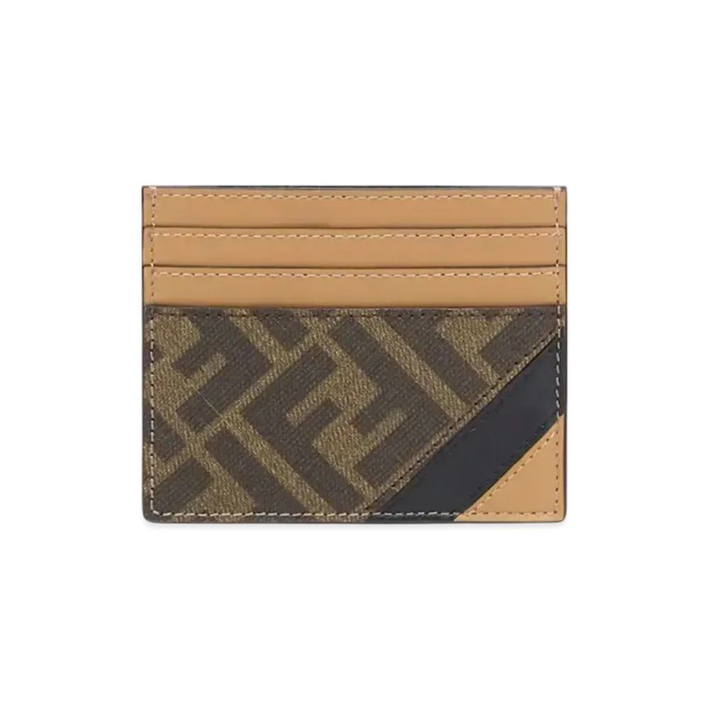 FENDI Card Holder Fabric "Brown"