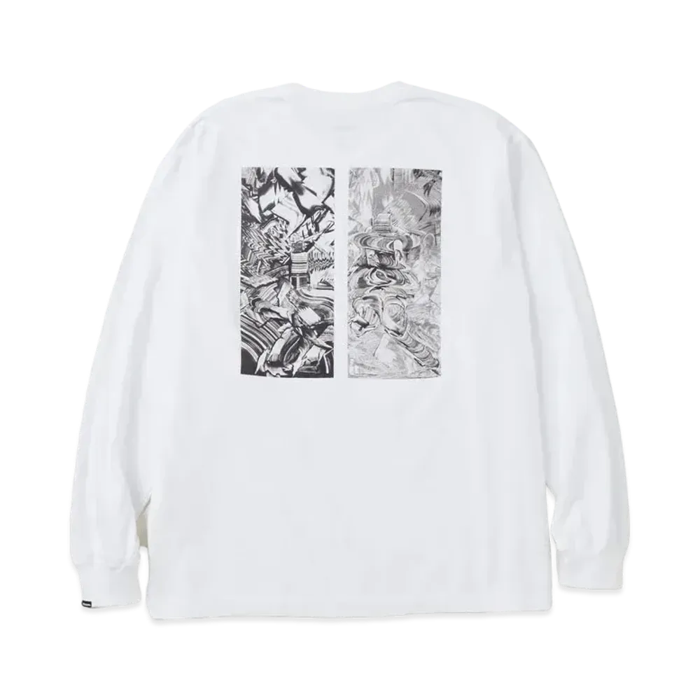 NEIGHBORHOOD NH x TAKU OBATA . Tee LS-2 "White"