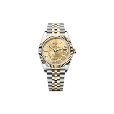 ROLEX Sky-Dweller 42mm Oystersteel & Yellow Gold 336933 "Champagne-colour"