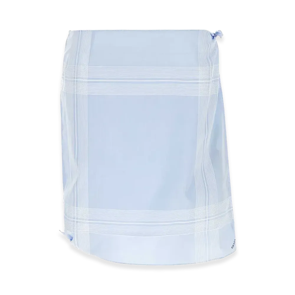 PRADA Women's Cotton Skirt "Light Blue"