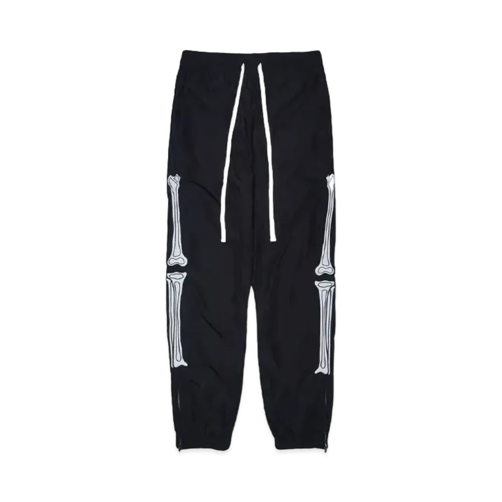 MAYO BONES Embroidery Nylon Pants "BLACK"