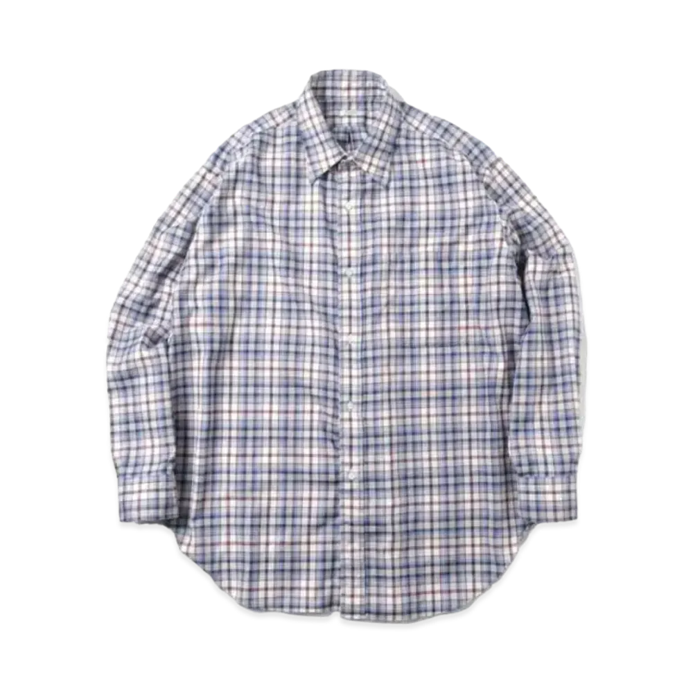 A.PRESSE Flannel Shirt "Blue"