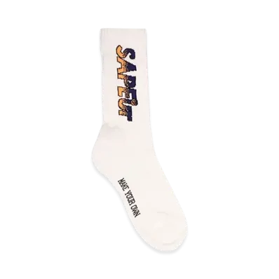 SAPEur Gradation Logo Socks "Yellow Blue"