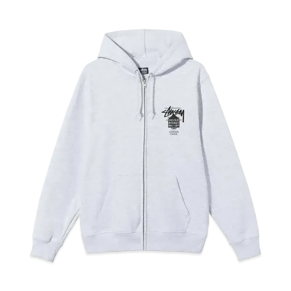 Stussy DSM WORLD TOUR ZIP HOOD "Grey" 3973793