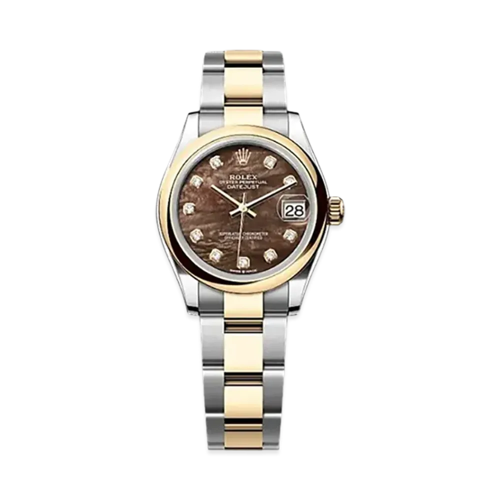 ROLEX Datejust 31mm Oystersteel & Yellow Gold 278243 "Black Mother-of-Pearl"