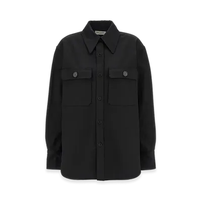 Saint Laurent Women's Saharienne Shirt "Black"