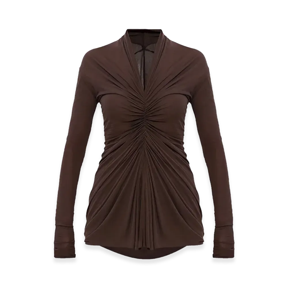 Rick Owens Women's T-Shirt "Brown"