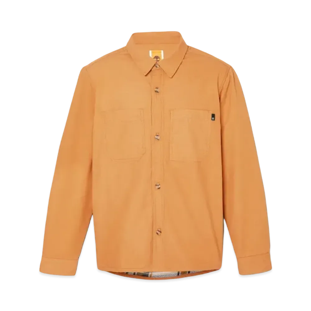 Timberland Men's Long Sleep Wyndham Fleece Line Overshirt "Wheat"