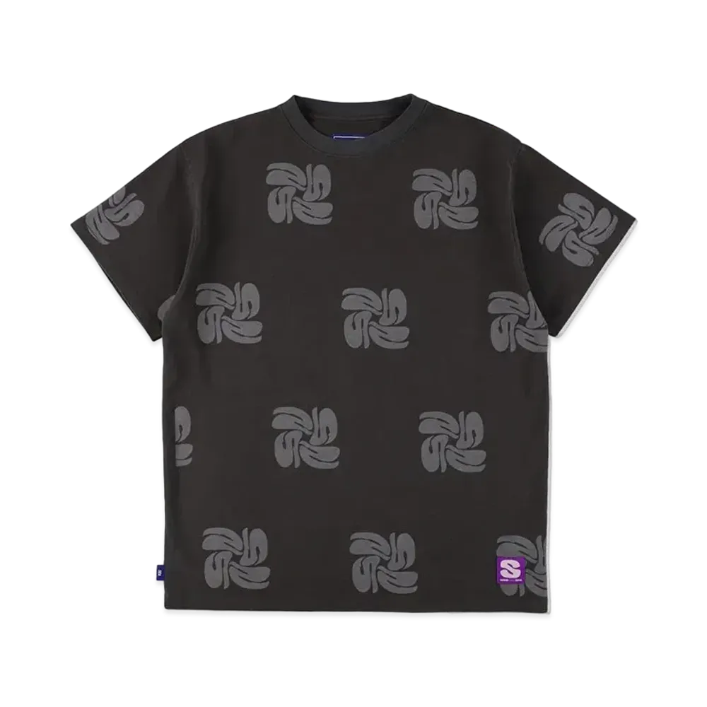 WIND AND SEA Pattern (Fluffy) S/S Tee "Chacoal"