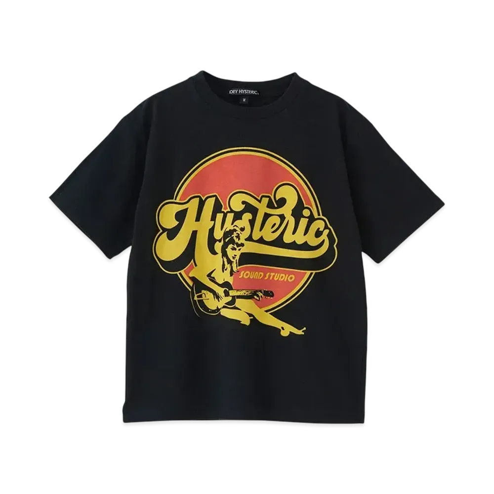 HYSTERIC GLAMOUR Kids Item Hysteric Sound Studio T-Shirt "Black"