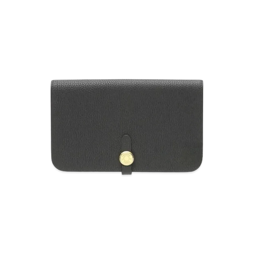 Hermes Dogon GM Togo "Noir/Gold"