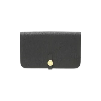 Hermes Dogon GM Togo "Noir/Gold"