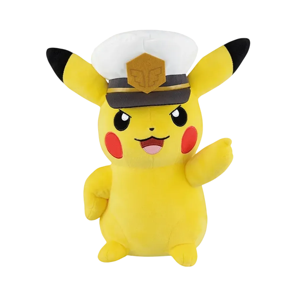 BANDAI "Ichiban Kuji" -Anime Pokemon- Last One Prize Captain Pikachu Plush