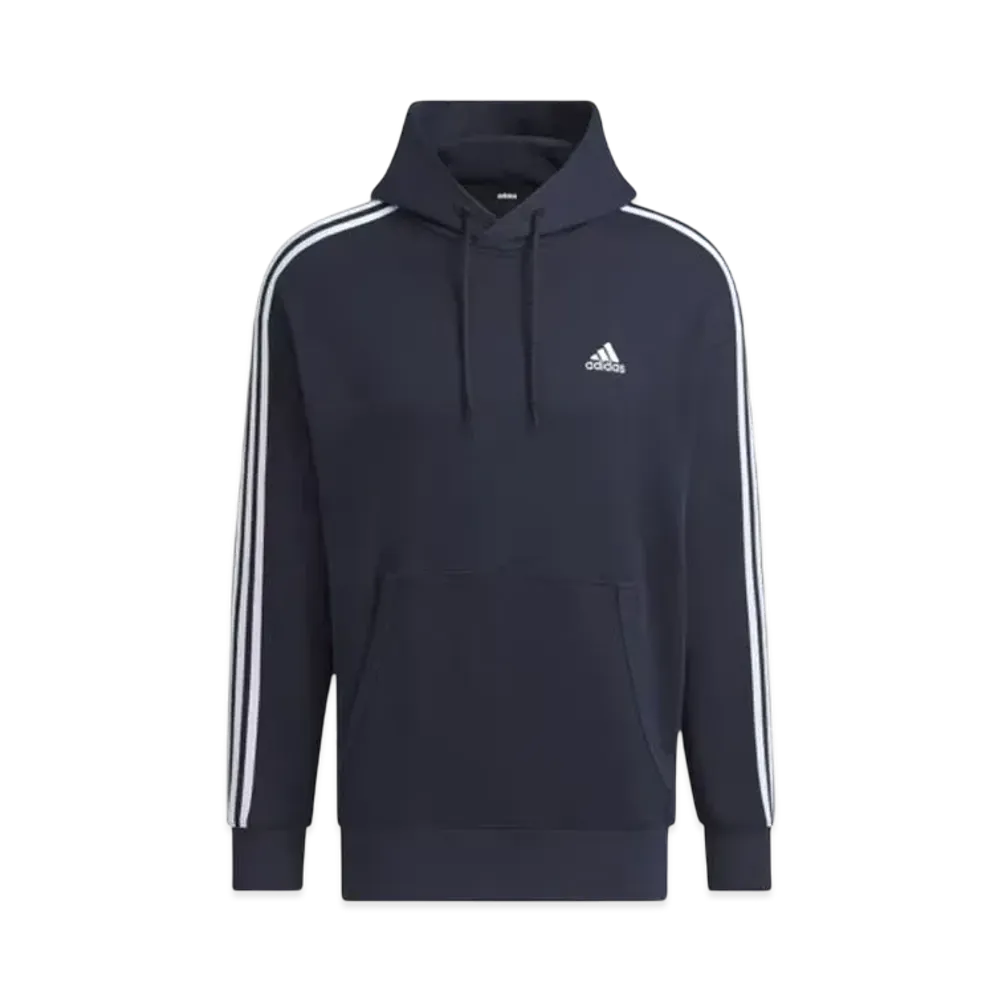 adidas Essentials Plus Loose Fit Three Stripes French Terry Pullover Parka "Legend Ink"
