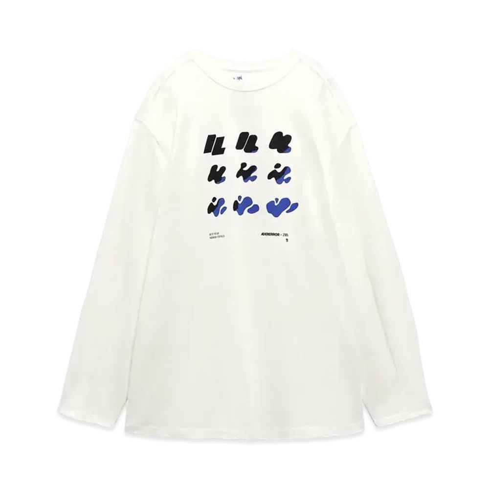 ADERERROR x ZARA Graphic T Shirt "Off White"