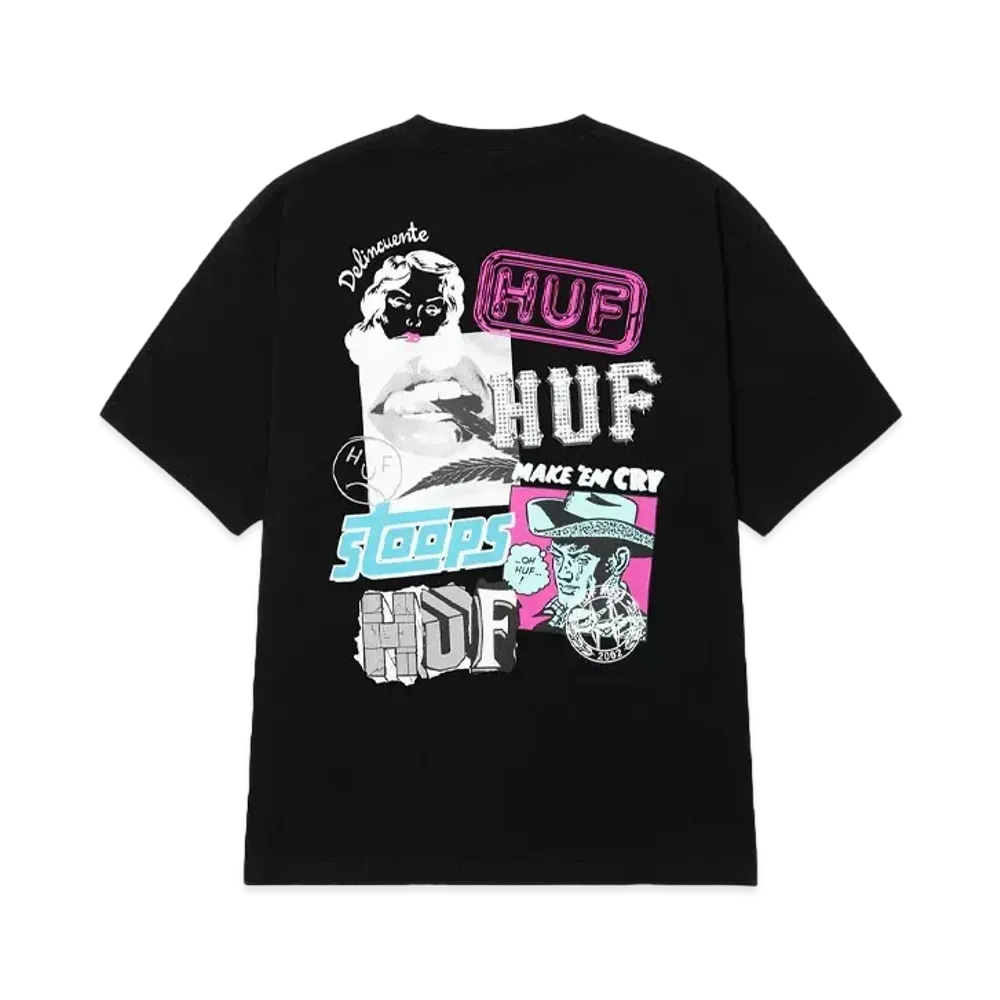 HUF Summer Splash Collection Mash Up Tee "Black"