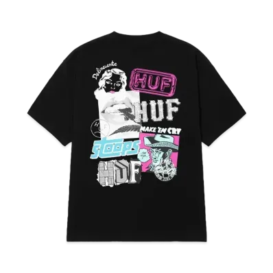 HUF Summer Splash Collection Mash Up Tee "Black"