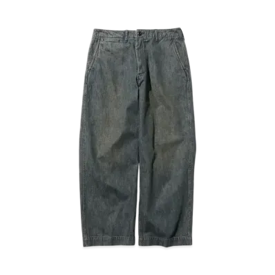 BEAMS MIL Trousers Denim Double Dye "O/W"
