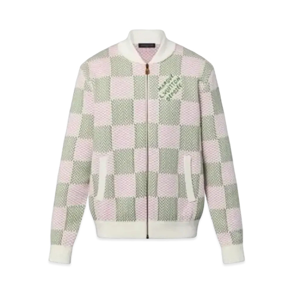 Tyler, The Creator x Louis Vuitton Damier Jacquard Cotton Zip Through Blouson "Minced Herb"