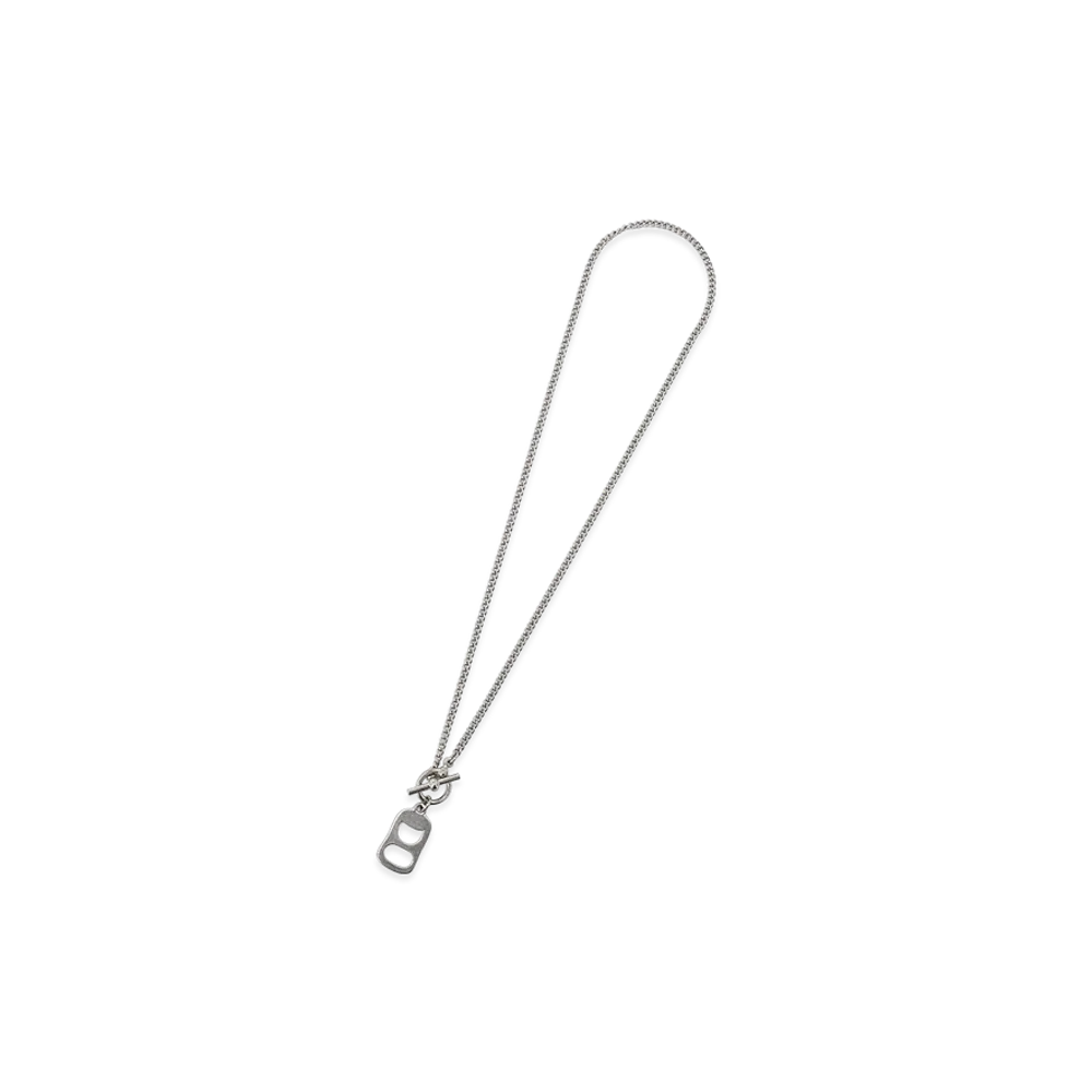 Ground Y Brass Pull Tab Necklace "Silver"
