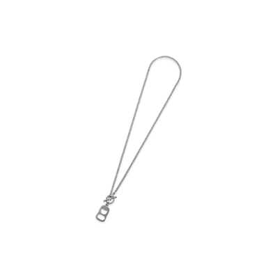 Ground Y Brass Pull Tab Necklace "Silver"