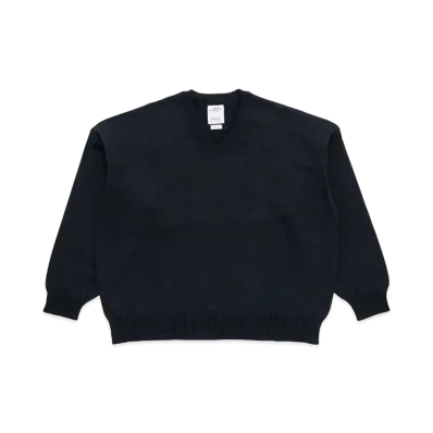 visvim Selmer V-Neck Knit (W/L) "Navy"