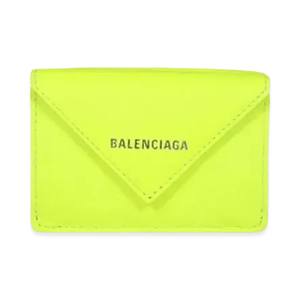 BALENCIAGA Papier Mini Wallet "Yellow"