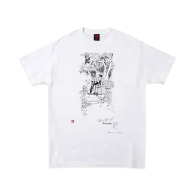 Geeks Rule x Gankutsuou (illastration by MAEDA MAHIRO) Silkscreen Printing T Shirt "White"