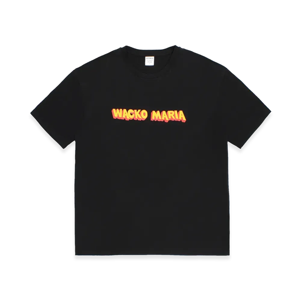 WACKO MARIA Washed Heavy Weight T-Shirt "Black"