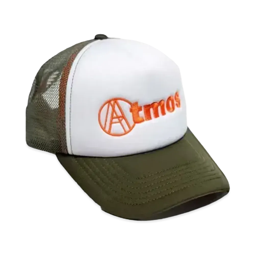Atmos x AGAINST LAB. Year Of The Dragon Emblem Trucker Cap "Olive"