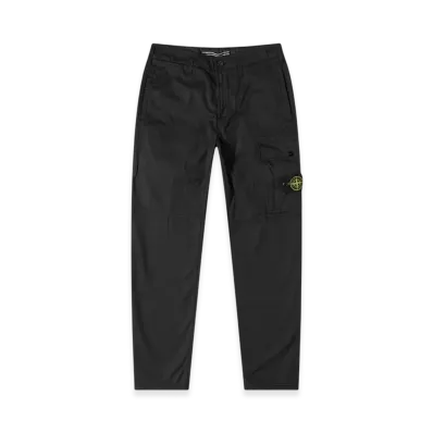 Stone Island 32419 Supima Cotton Twill Stretch-TC Cargo Pants - 22SS "Black"