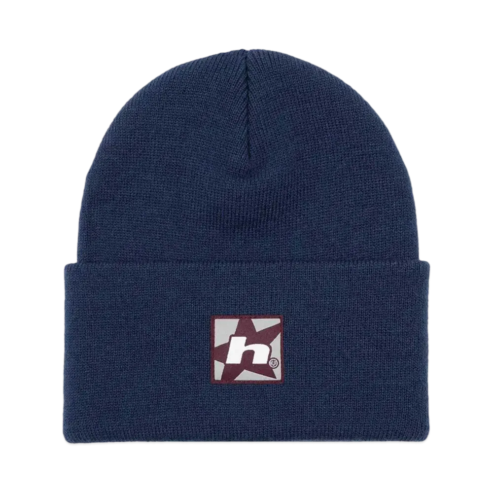 HUF Fall 24 Star Box Logo Beanie "Navy"