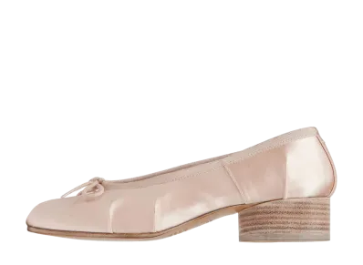 Maison Margiela Women's Tabi Satin Ballerina Shoes "Blue"