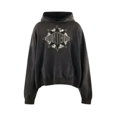SAINT Mxxxxxx 24FW x Denim Tears DT_Hoodie "Black" SM-YS1-0000-C46