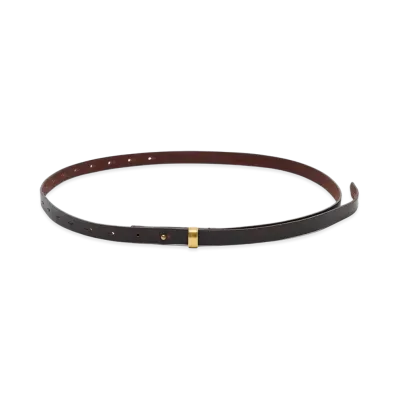 UNDERCOVER Cowhide Leather Giboshi Stud Belt "Dark Brown"