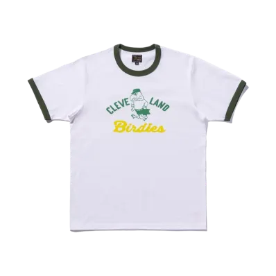 THE REAL McCOY'S Joe Mccoy Tee / Birdies "White x Forest"